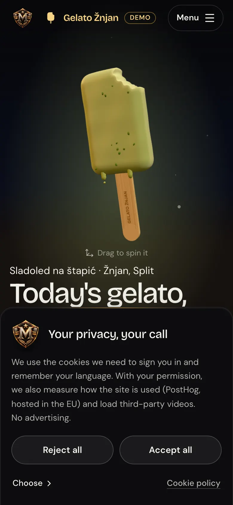nextjs-themariscal-v2-gelato.vercel.app on a phone