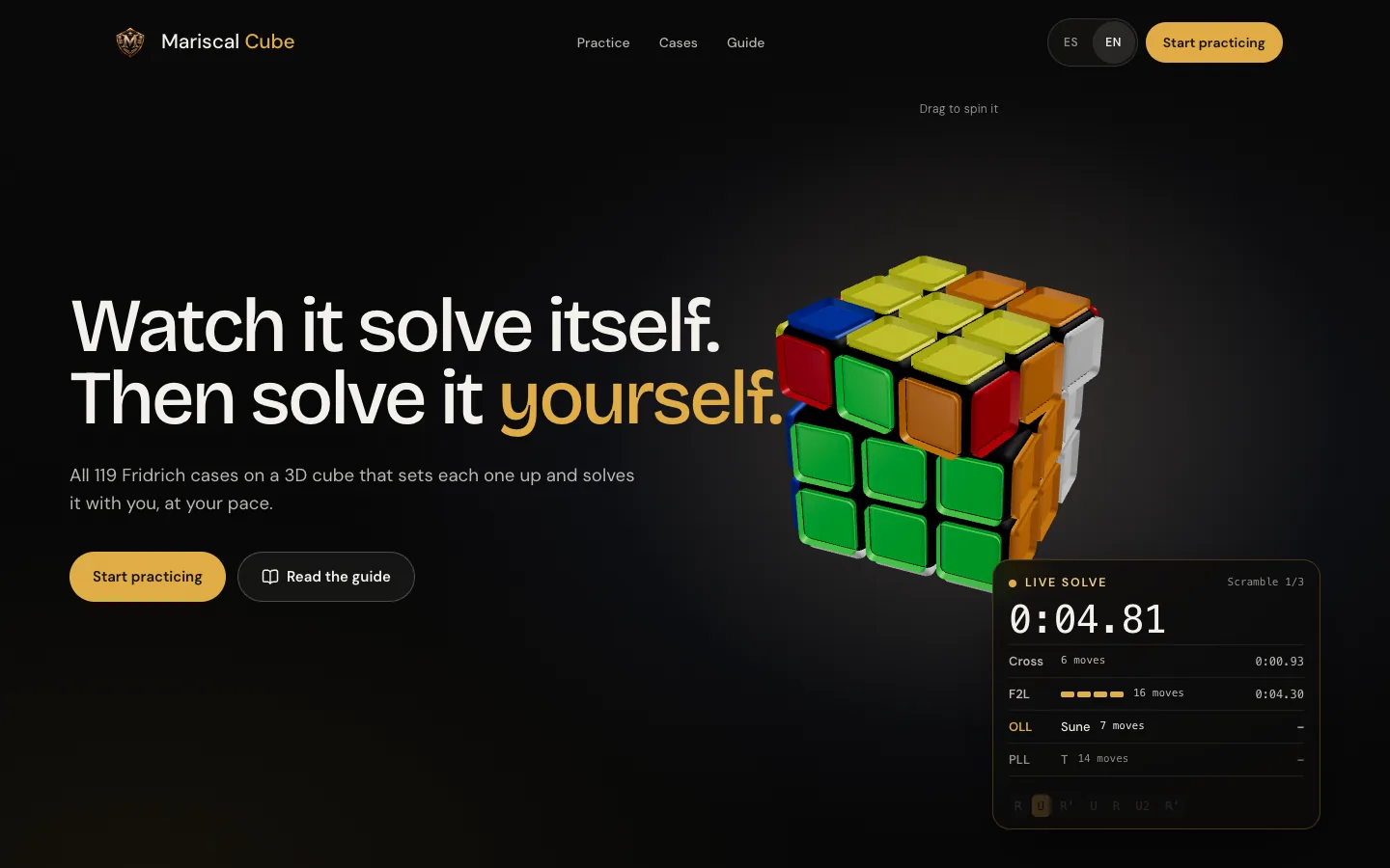 rubik.themariscal.com on a desktop screen